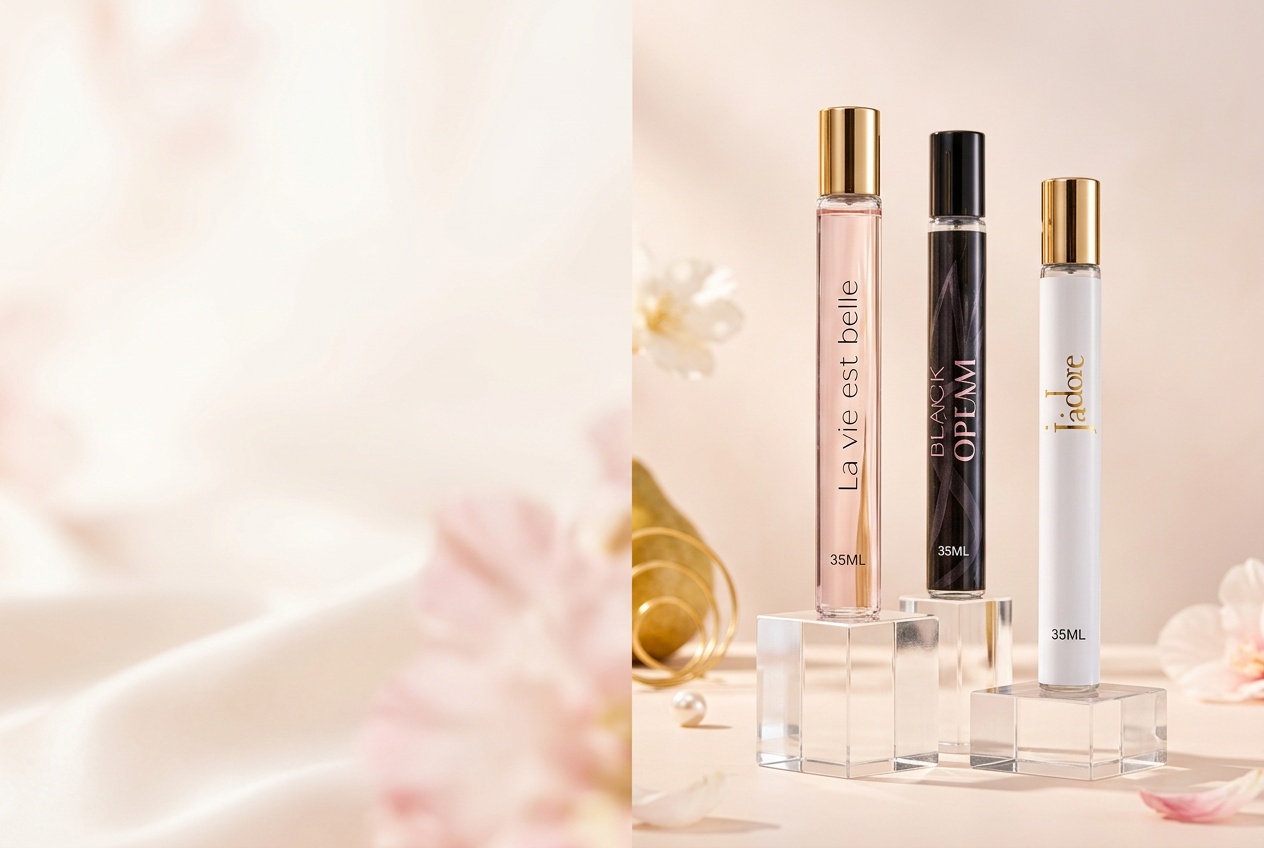 Collection de petits flacons de parfum Nissya